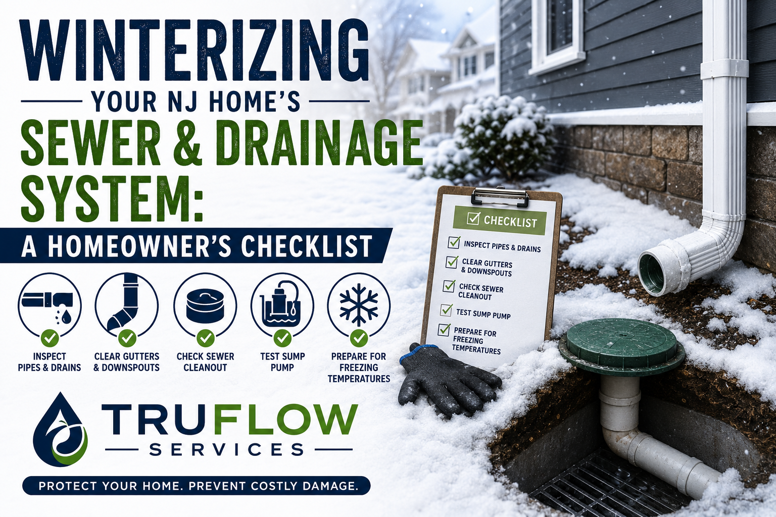 Winterizing Your NJ Home's Sewer and Drainage System A Homeowner's Checklist
